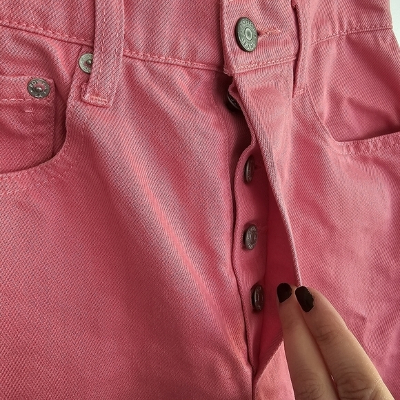 Boyish "The Charley" High Rise Rigid Wide Leg Pink Jeans - Picture 4 of 10